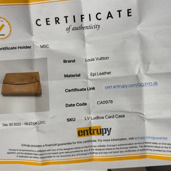 Louis Vuitton Epi Ludlow Women's card case - Picture 8 of 8